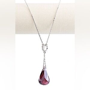 RARE FIND, Authentic Swarovski Lunar Amethyst Pendant Necklace, 1144277. BNIB.